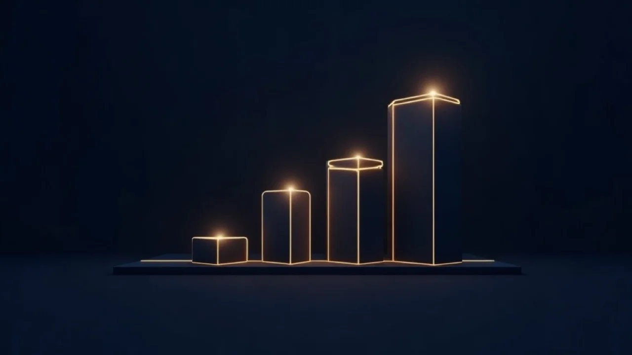Vier gestaffelte Stufen als Sinnbild für die vier Geltungsdaten der Cyberresilienz-Verordnung
