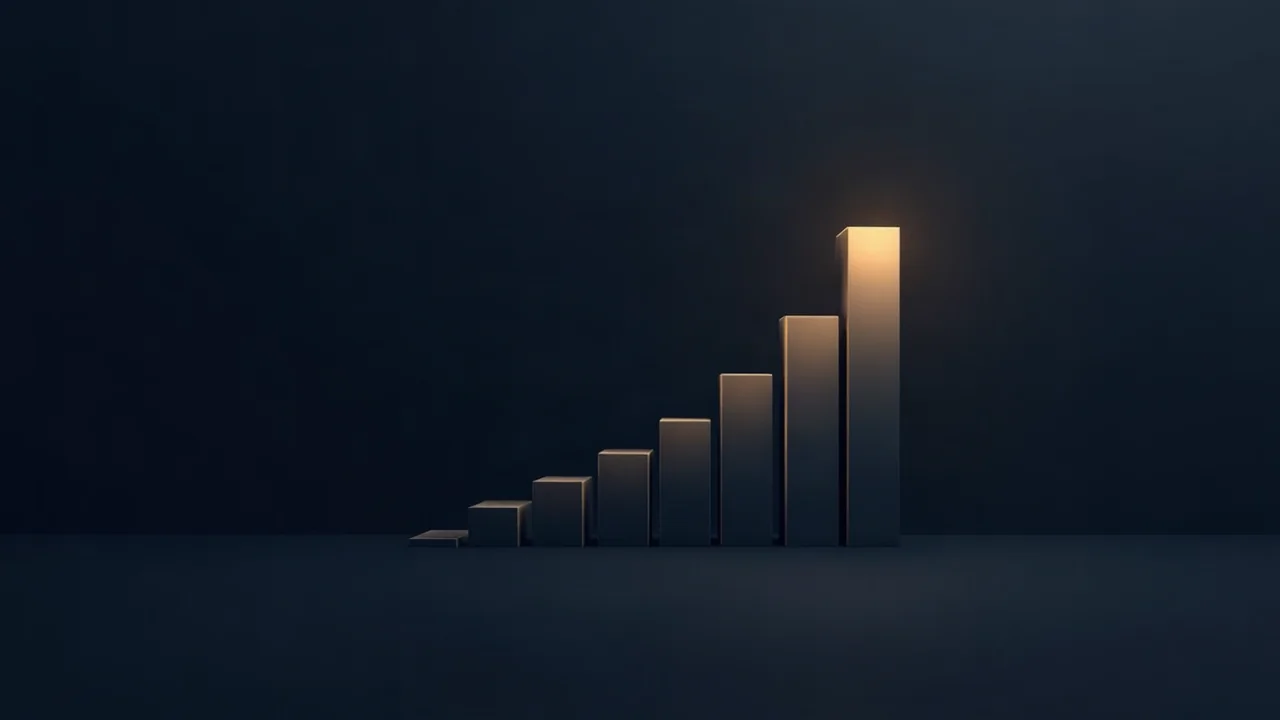 Aufsteigende geometrische Blöcke entlang einer Zeitlinie, Sinnbild für den Node.js-Versionszyklus
